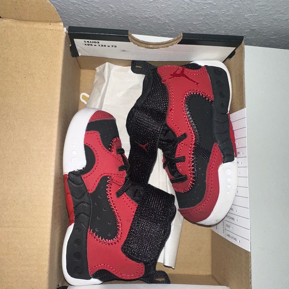 Jordan Red and Black High-Top Sneakers